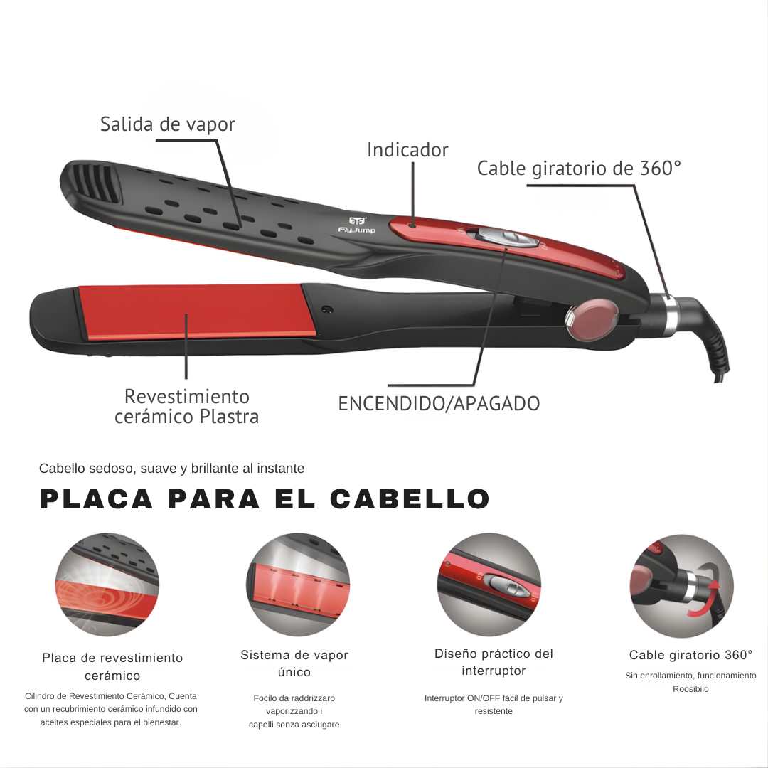 Plancha Profesional Alisadora de Pelo