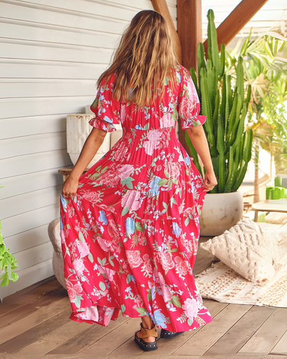 Vestido Largo con Escote en V