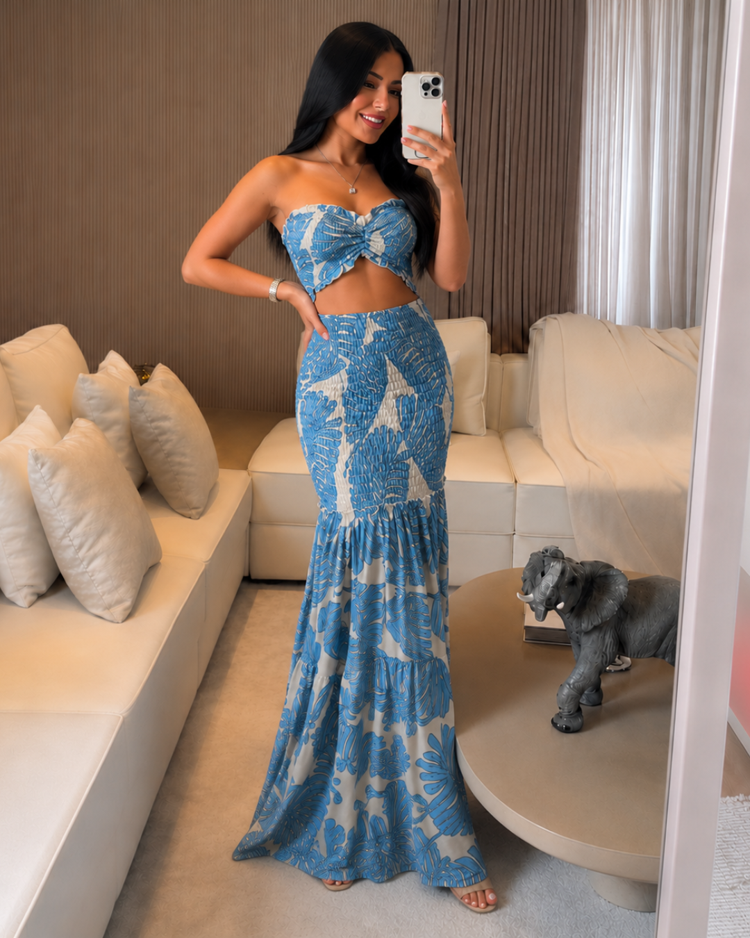 Vestido de Dos Piezas con Estampado Tropical®