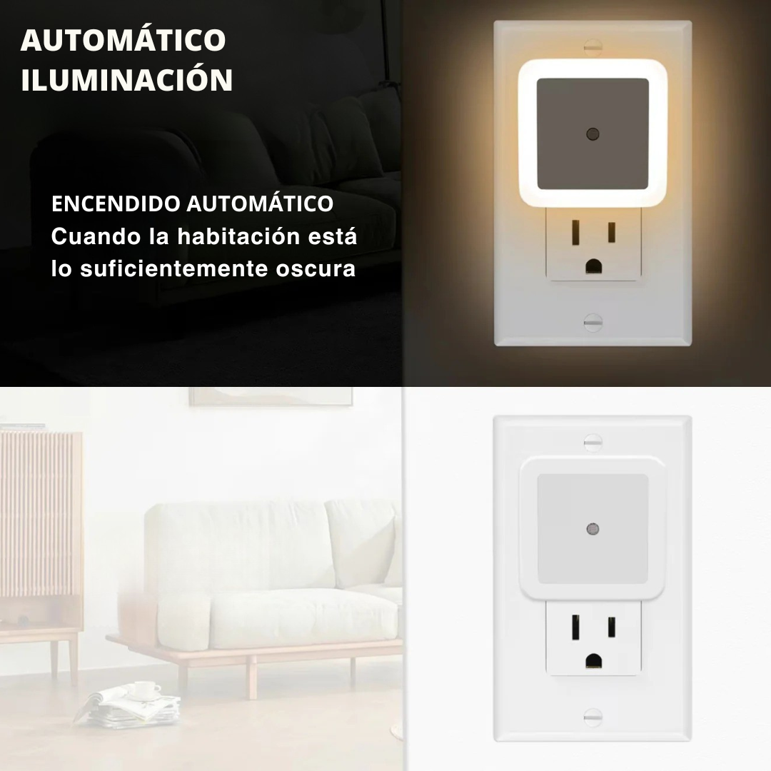 Luz Nocturna LED con Sensor de Anochecer a Amanecer®