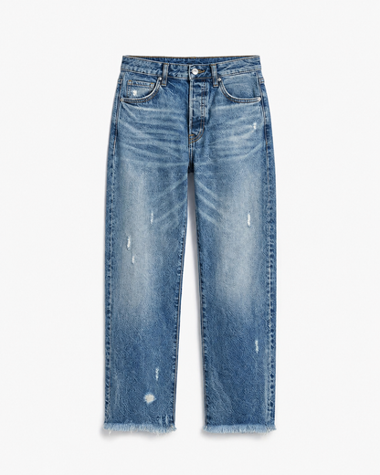 Jeans Pesqueros con Bajos Deshilachados