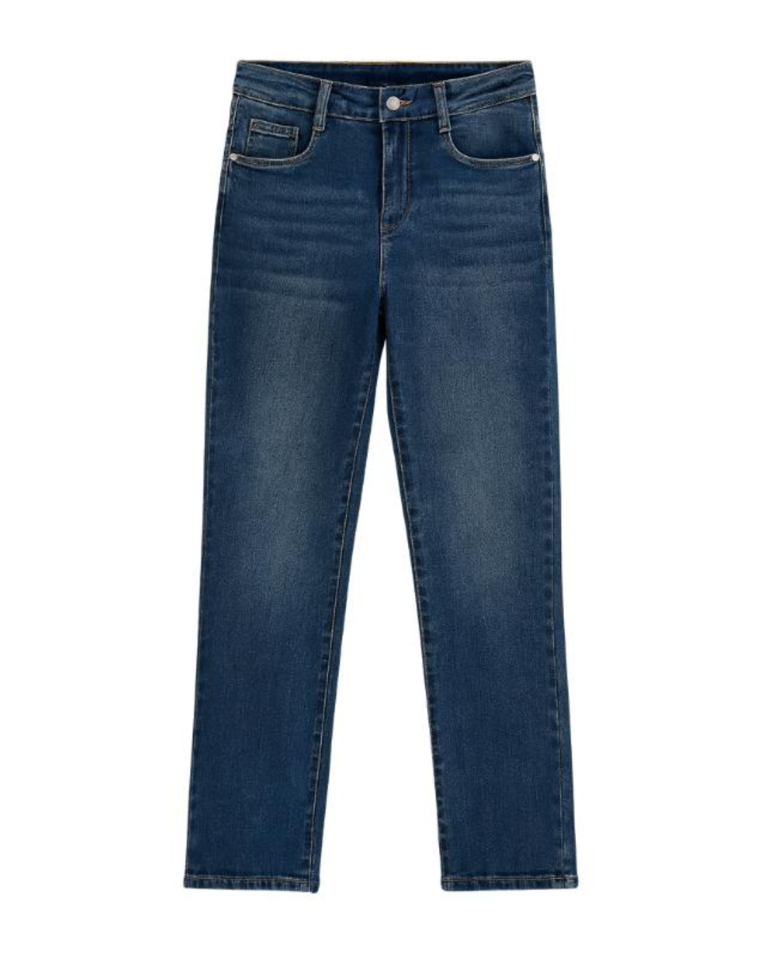 Pantalón recto con faja integrada y efecto moldeador
