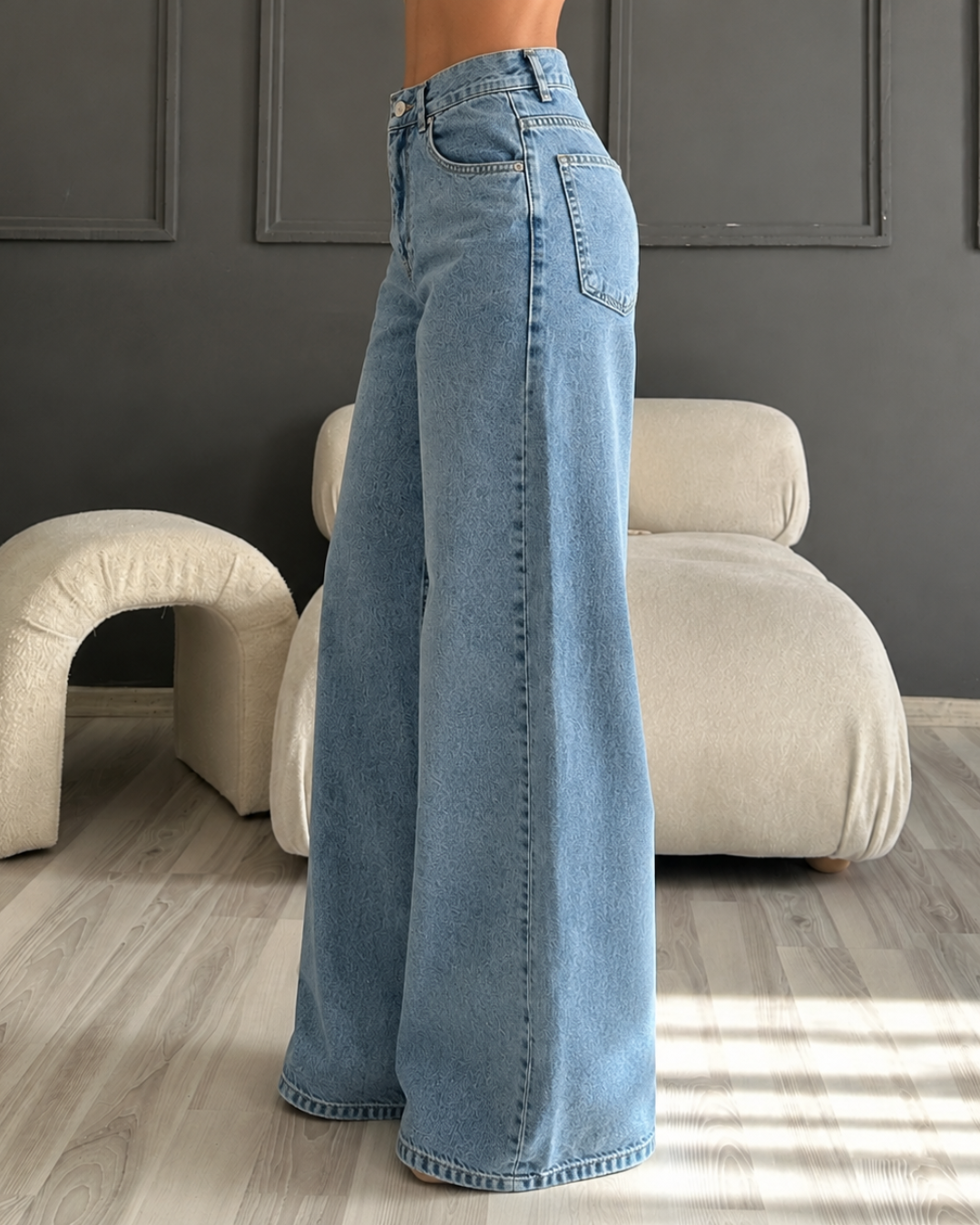 Pantalón Vaquero de Pernera Ancha