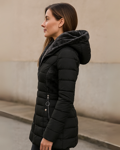 Abrigo de invierno con forro polar para mujer®