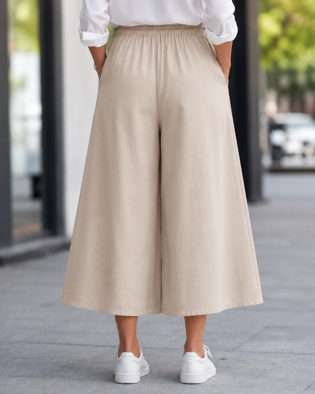 Pantalón Holgado de Corte Fluido®