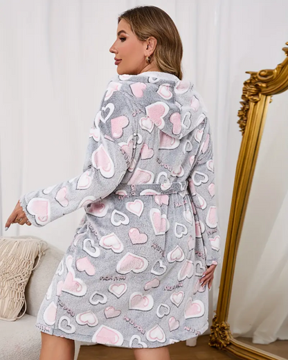 Camisón con Estampado de Corazón para Mujer