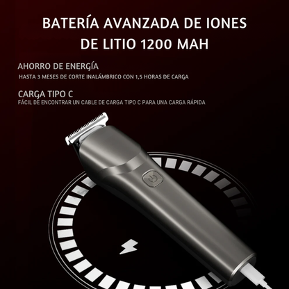 Afeitadora Eléctrica Recargable Resistente al Agua para Todo el Cuerpo