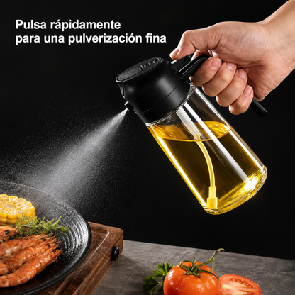 Dispensador de Aceite 2 en 1 con Pulverizador®