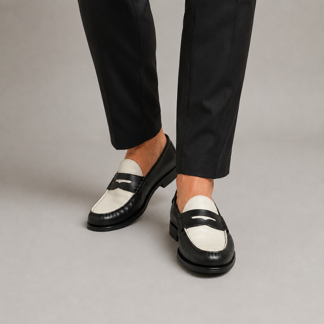Mocasines Clásicos con Contraste Elegante