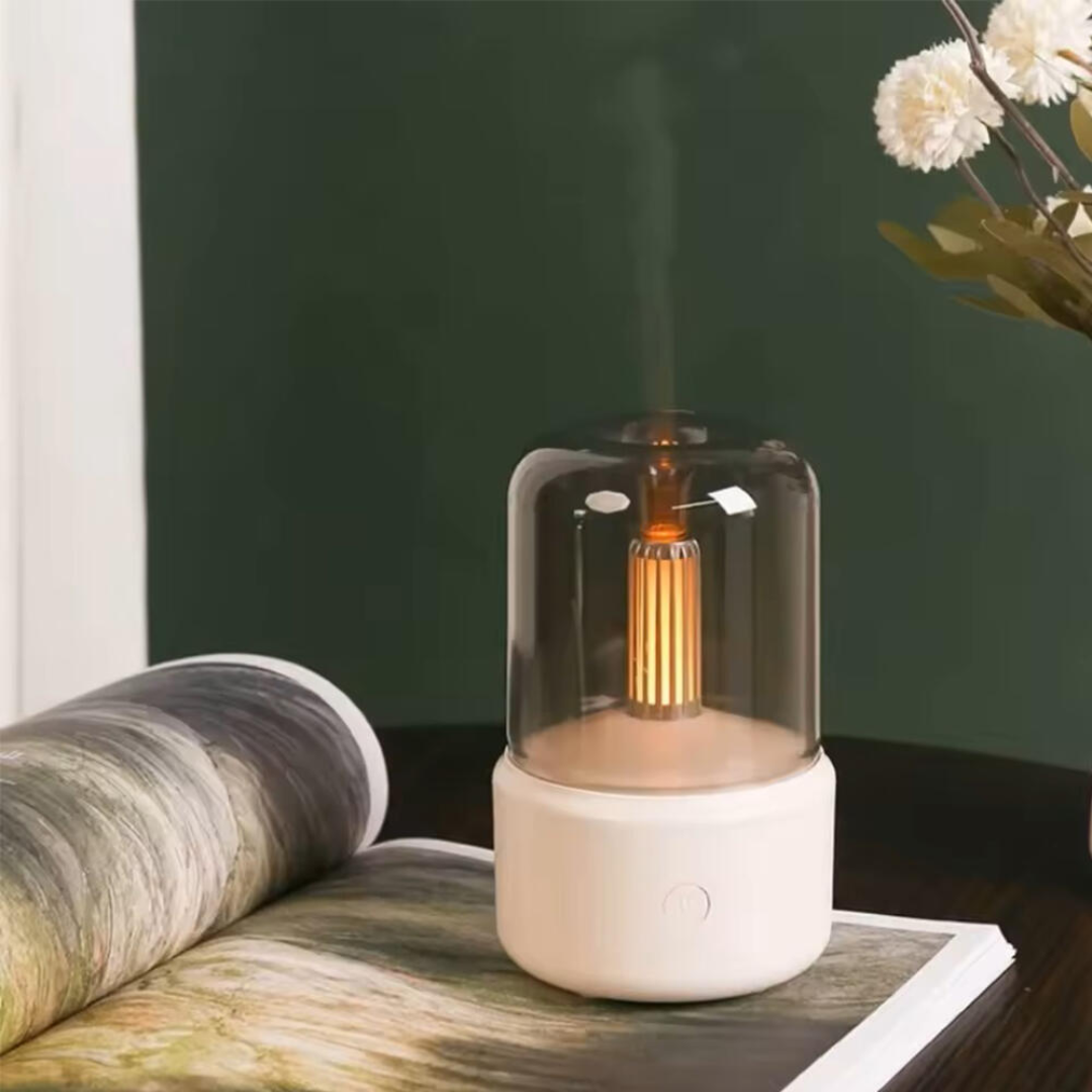 Humidificador de Aromaterapia con Luz Ambiental y Conexión USB