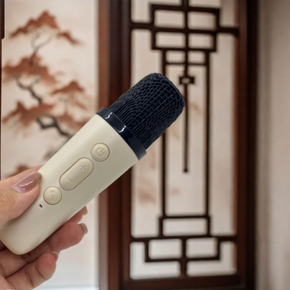 Minialtavoz portátil con micrófono y luces RGB