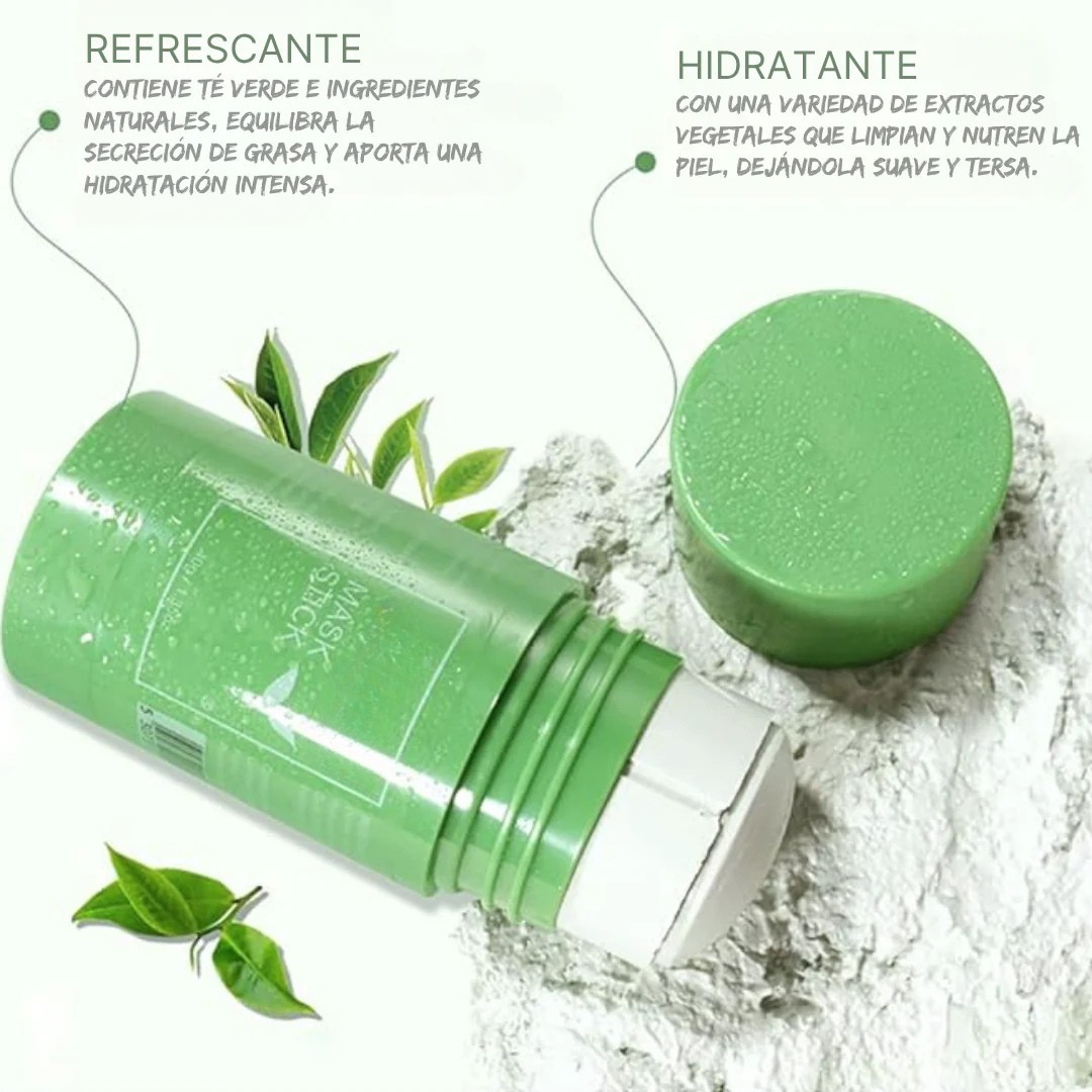Mascarilla facial de té verde anti-puntos negros - 40g (OFERTA 2X1)