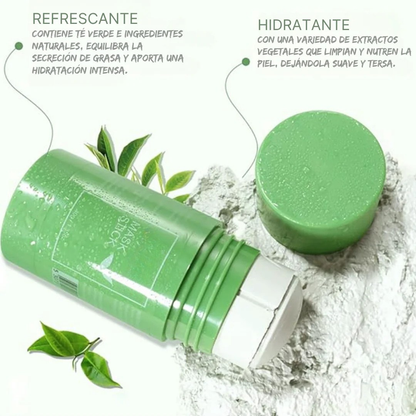 Mascarilla facial de té verde anti-puntos negros - 40g (OFERTA 2X1)