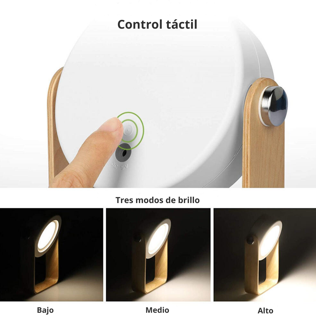 Lámpara LED Plegable Multifunción con Iluminación Versátil y Diseño Minimalista