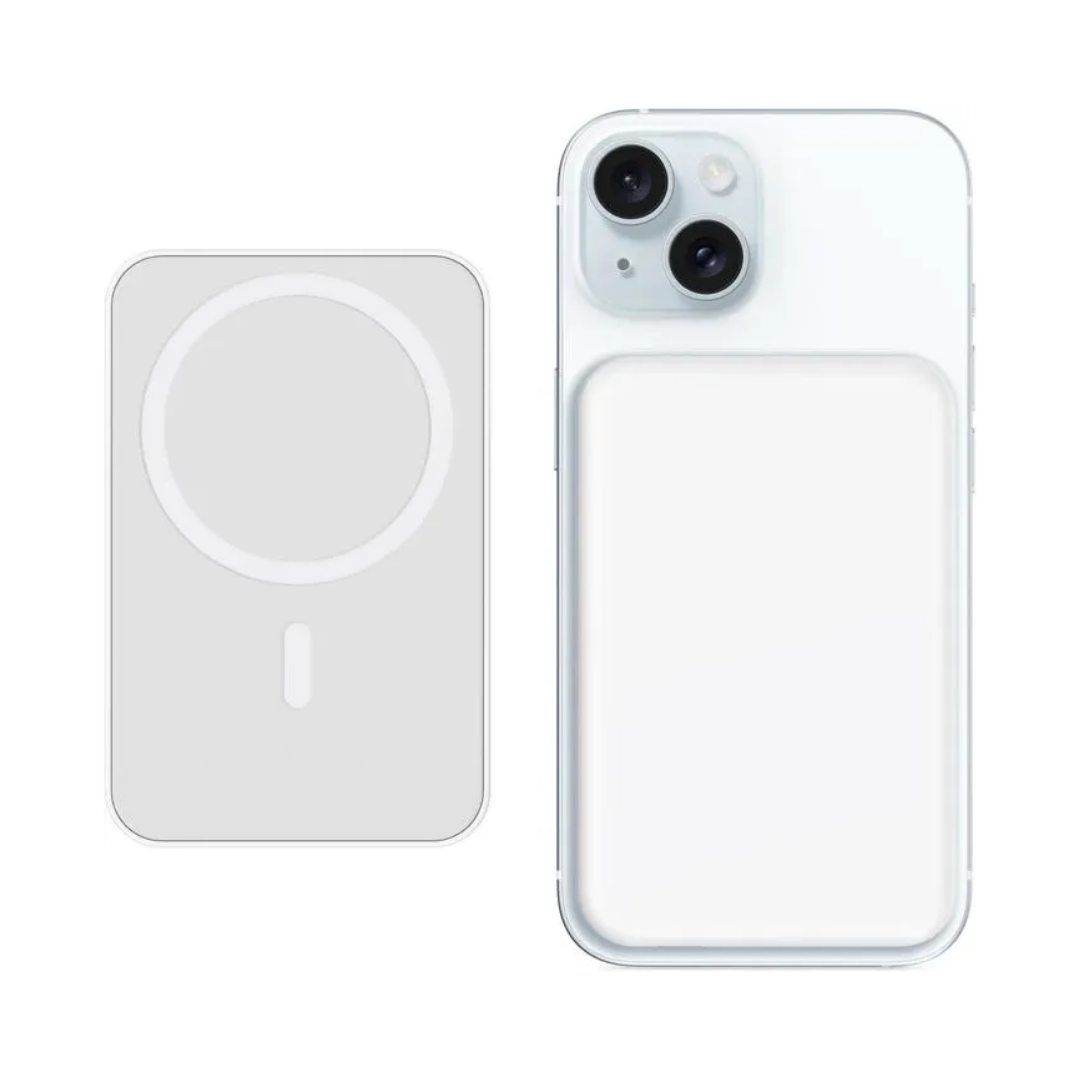 Batería Externa con Doble Modo Carga Magnética para MagSafe y Carga por Cable (5000mAh)