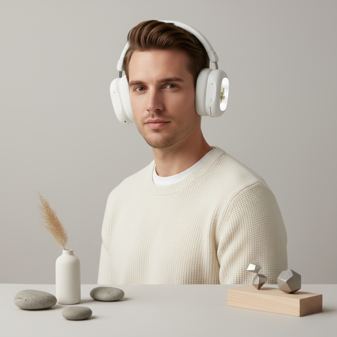 Auriculares inmersivos con efecto ferrofluido