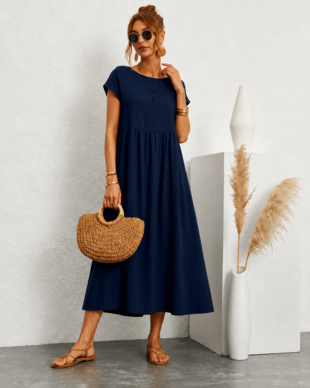 Vestido Largo con Estilo Boho