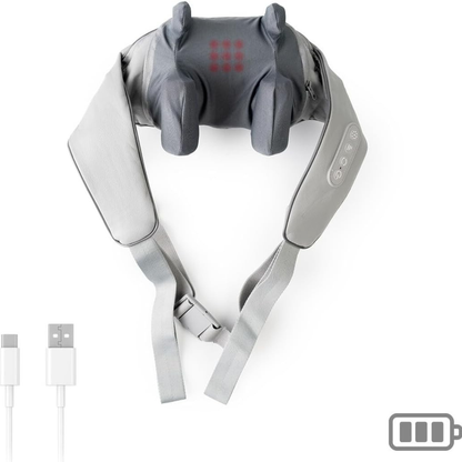 Masajeador ergonómico de cuello y espalda con calor