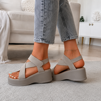 Sandalias de Plataforma con Tiras Cruzadas®
