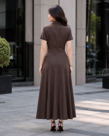 Vestido Largo con Botones