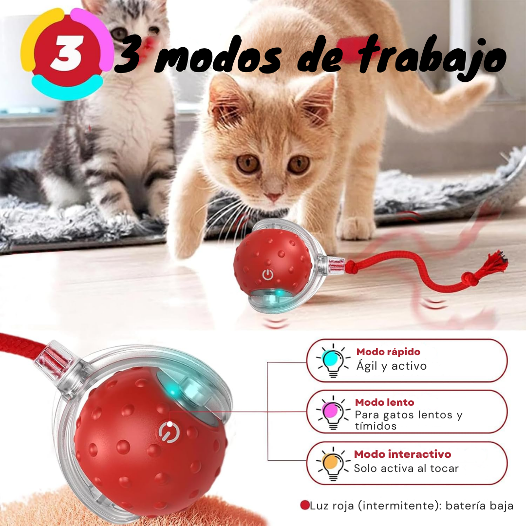 Pelota Interactiva para Mascotas Recargable para Horas de Diversión