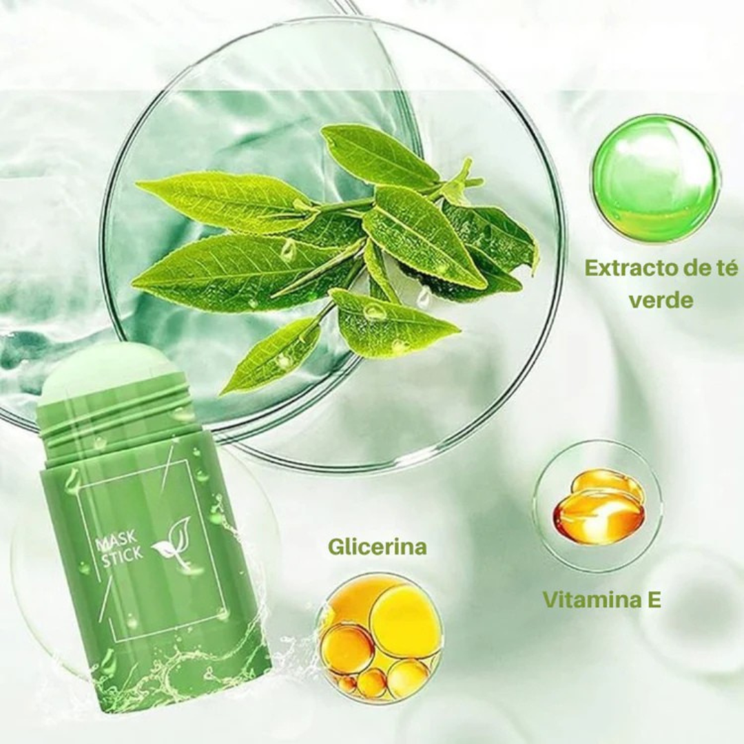 Mascarilla facial de té verde anti-puntos negros - 40g (OFERTA 2X1)