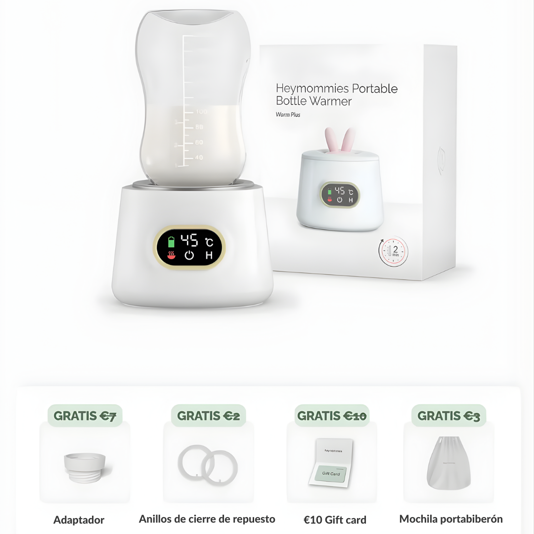 Calentador de Biberones Portátil con Batería Recargable