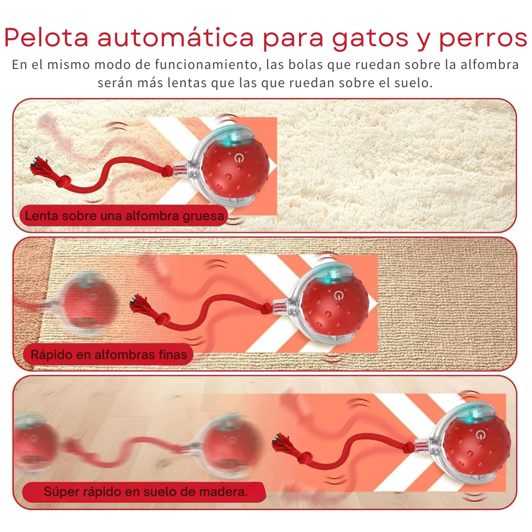 Pelota Interactiva para Mascotas Recargable para Horas de Diversión