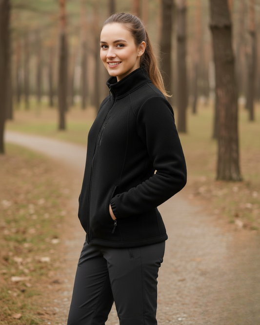 Chaqueta de cuello alto para mujer