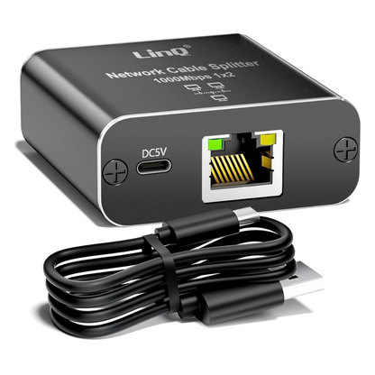 Duplicador Ethernet Gigabit 1000 Mbps