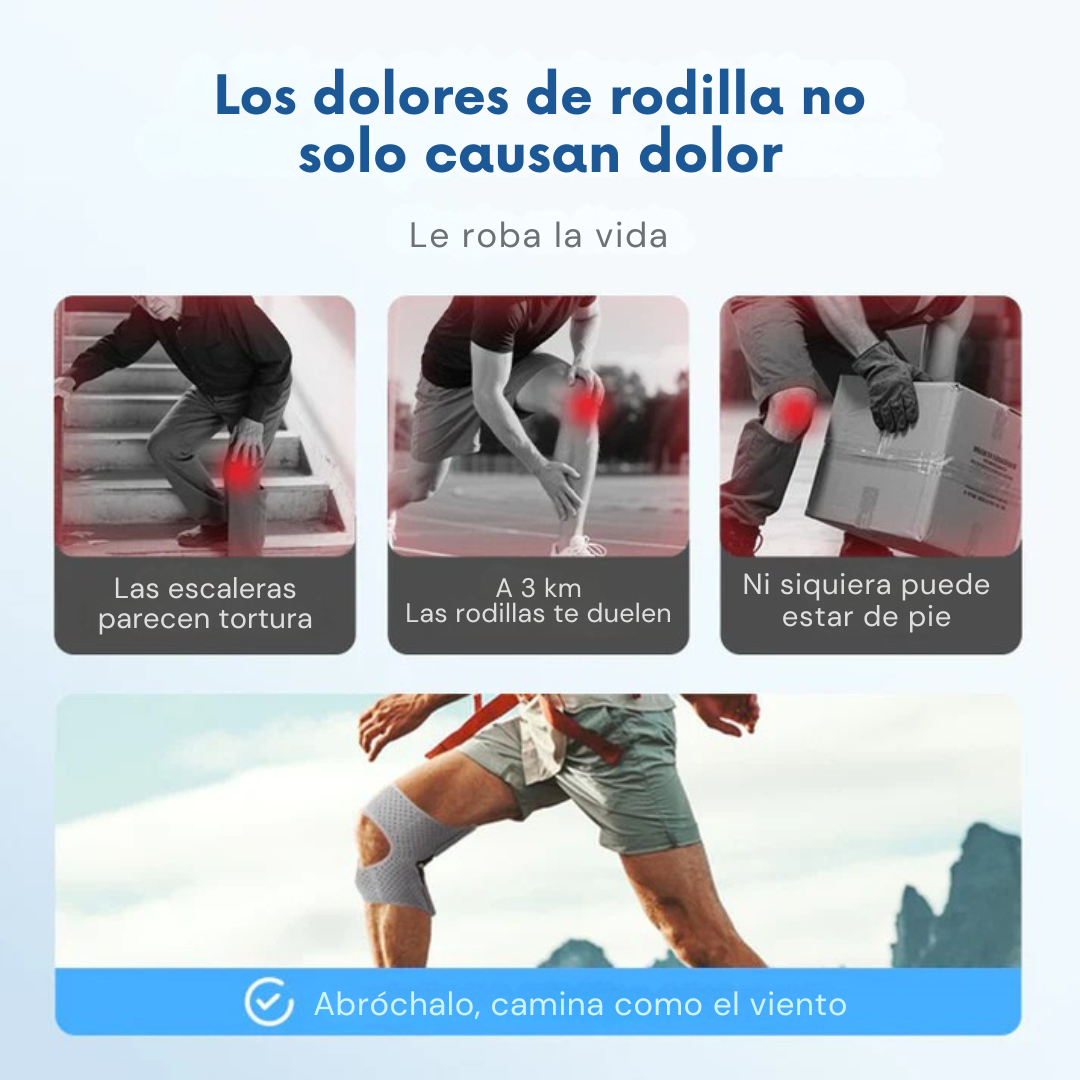 Rodillera deportiva ajustable para articulación