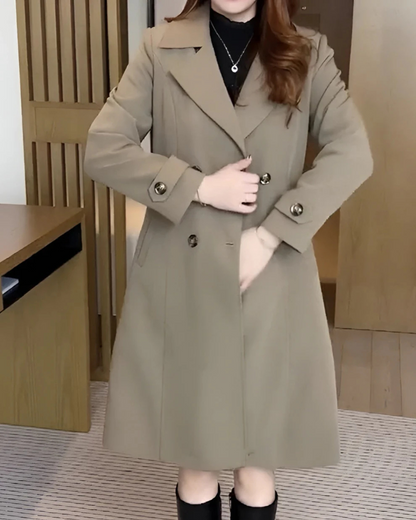 Gabardina con botones dobles para mujer®