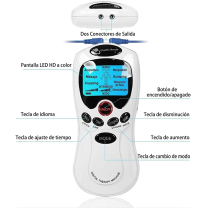 Electroestimulador Digital Portátil de Grado Terapéutico