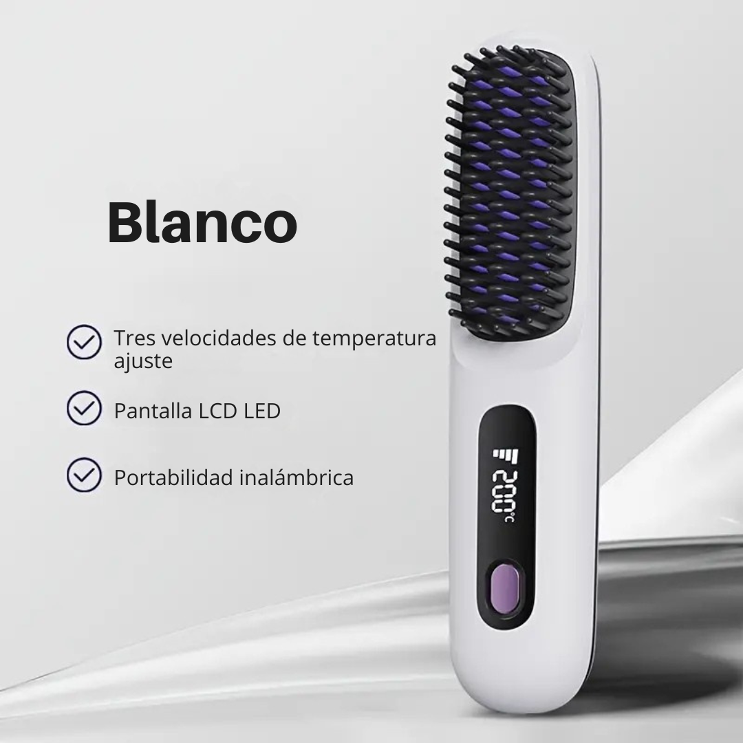 Cepillo inalámbrico con pantalla LCD y calefacción rapida®