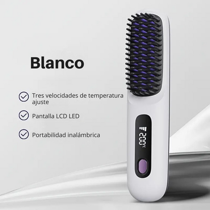 Cepillo inalámbrico con pantalla LCD y calefacción rapida®