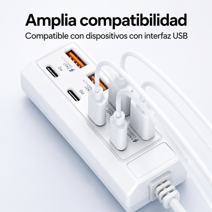 Concentrador de Carga Rápida 8 en 1®