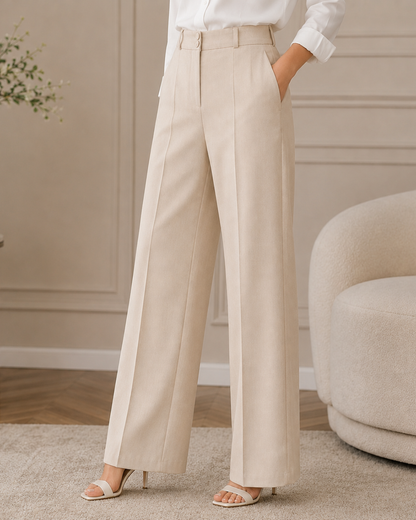 Pantalón de Vestir con Cintura Elástica