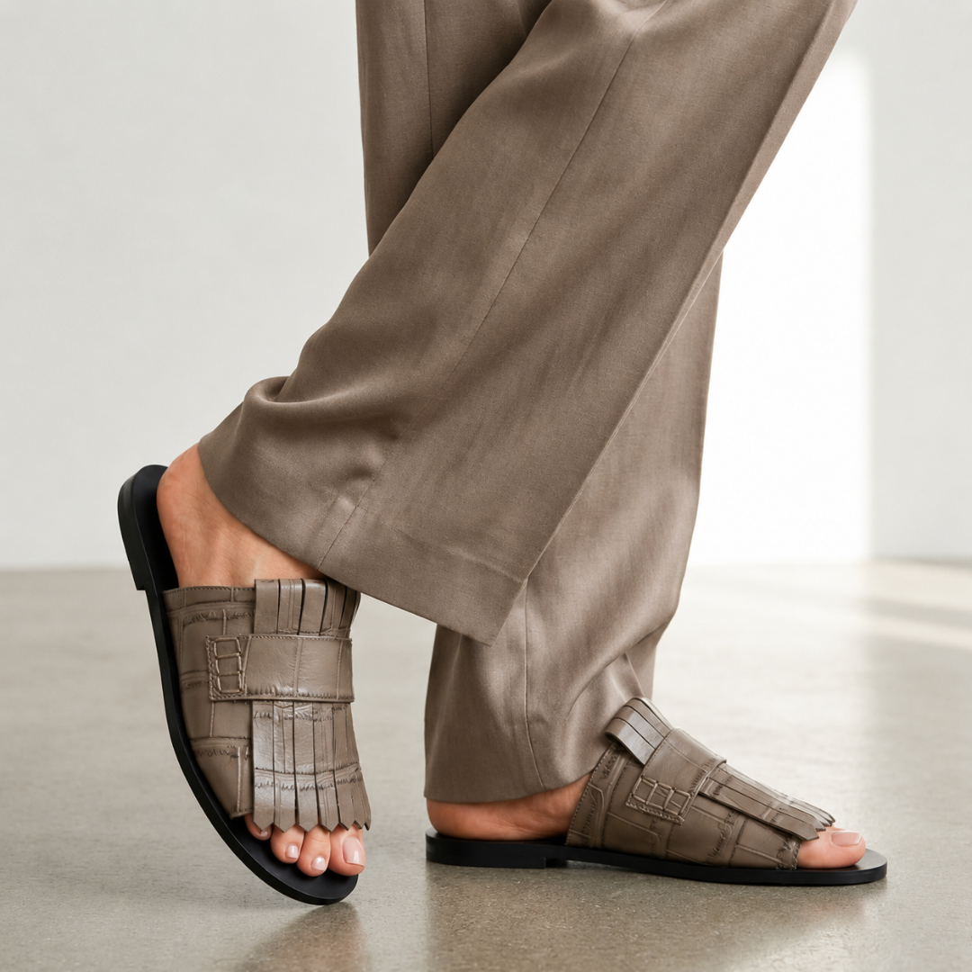 Sandalias Bajas de Piel®