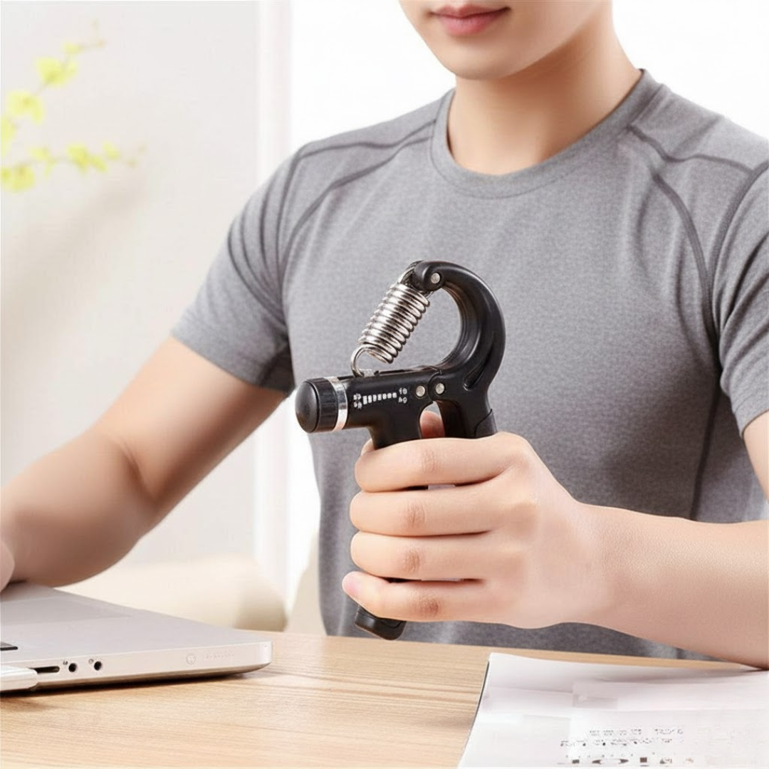 Herramienta de Entrenamiento de Agarre con Resistencia Adaptativa