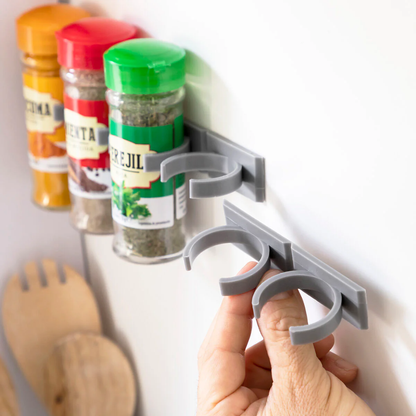 Organizador de Especias Adhesivo y Divisible para Cocina Moderna