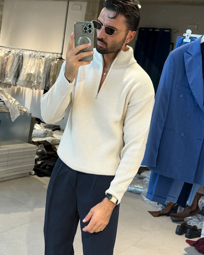 Suéter de punto liso para hombre