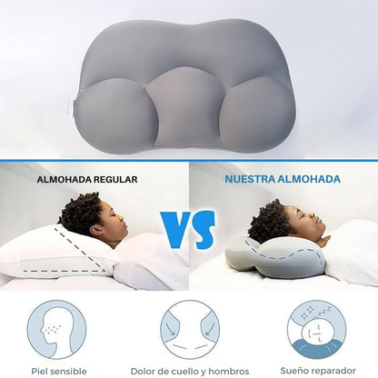 Almohada 3D Cervical Ergonómica con Diseño de Contorno