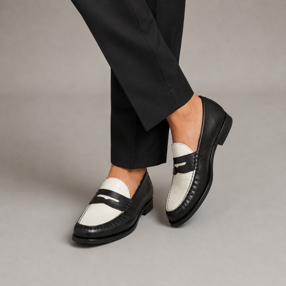 Mocasines Clásicos con Contraste Elegante