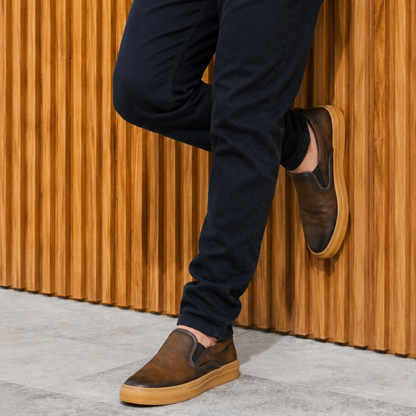 Mocasines de piel con elásticos laterales®