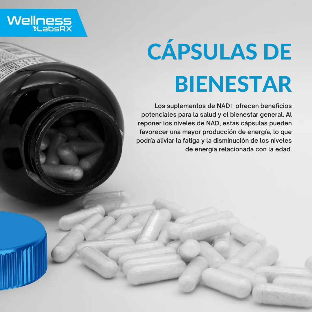 Potencia tu Vitalidad con Wellness LabsRx: NAD+ y Resveratrol Liposomal