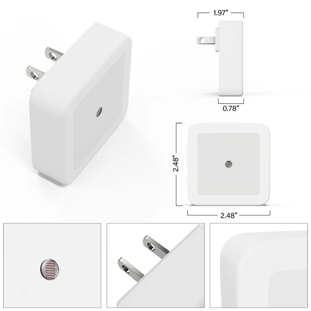 Luz Nocturna LED con Sensor de Anochecer a Amanecer®