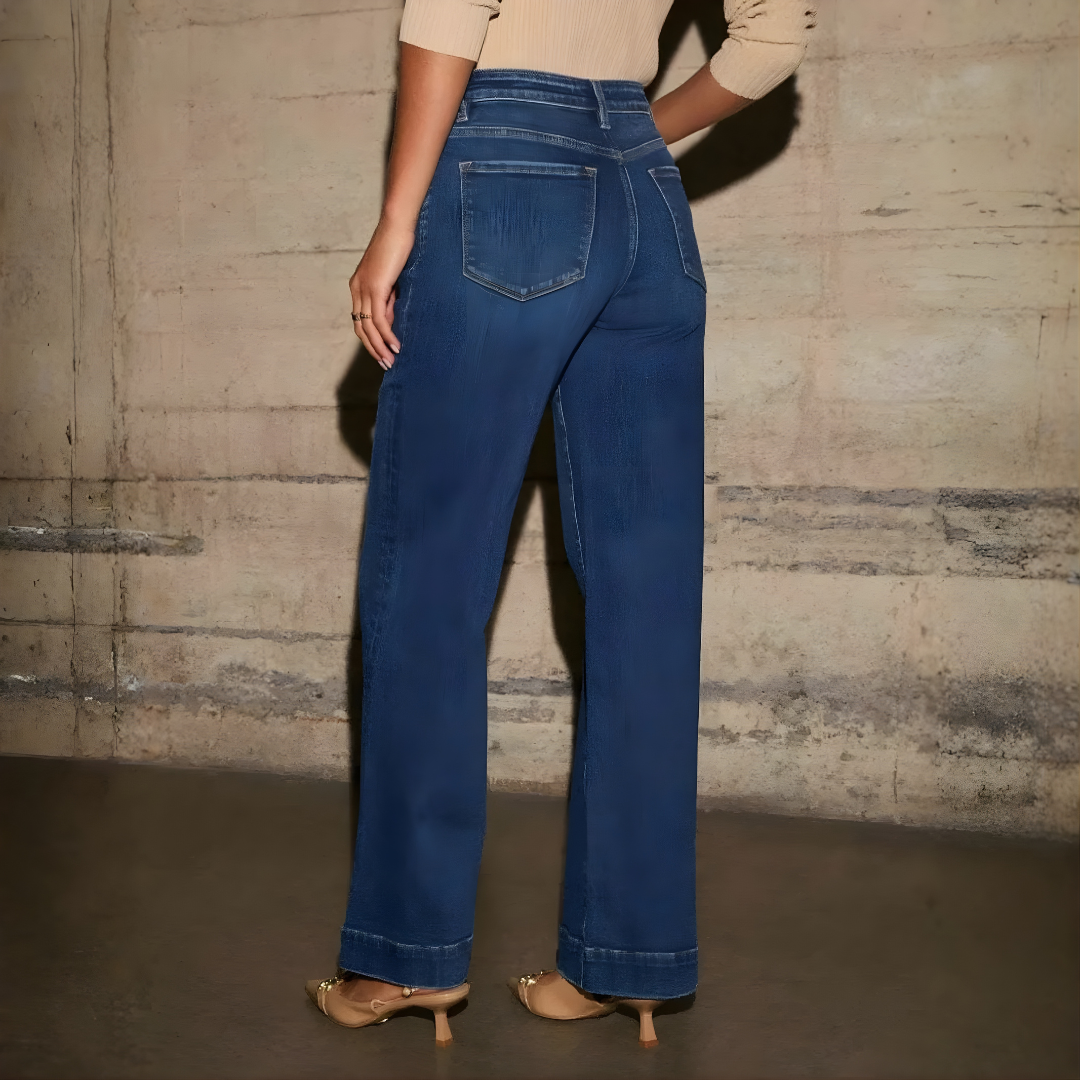 Pantalones Vaqueros de Silueta Amplia con Diseño Elevado®