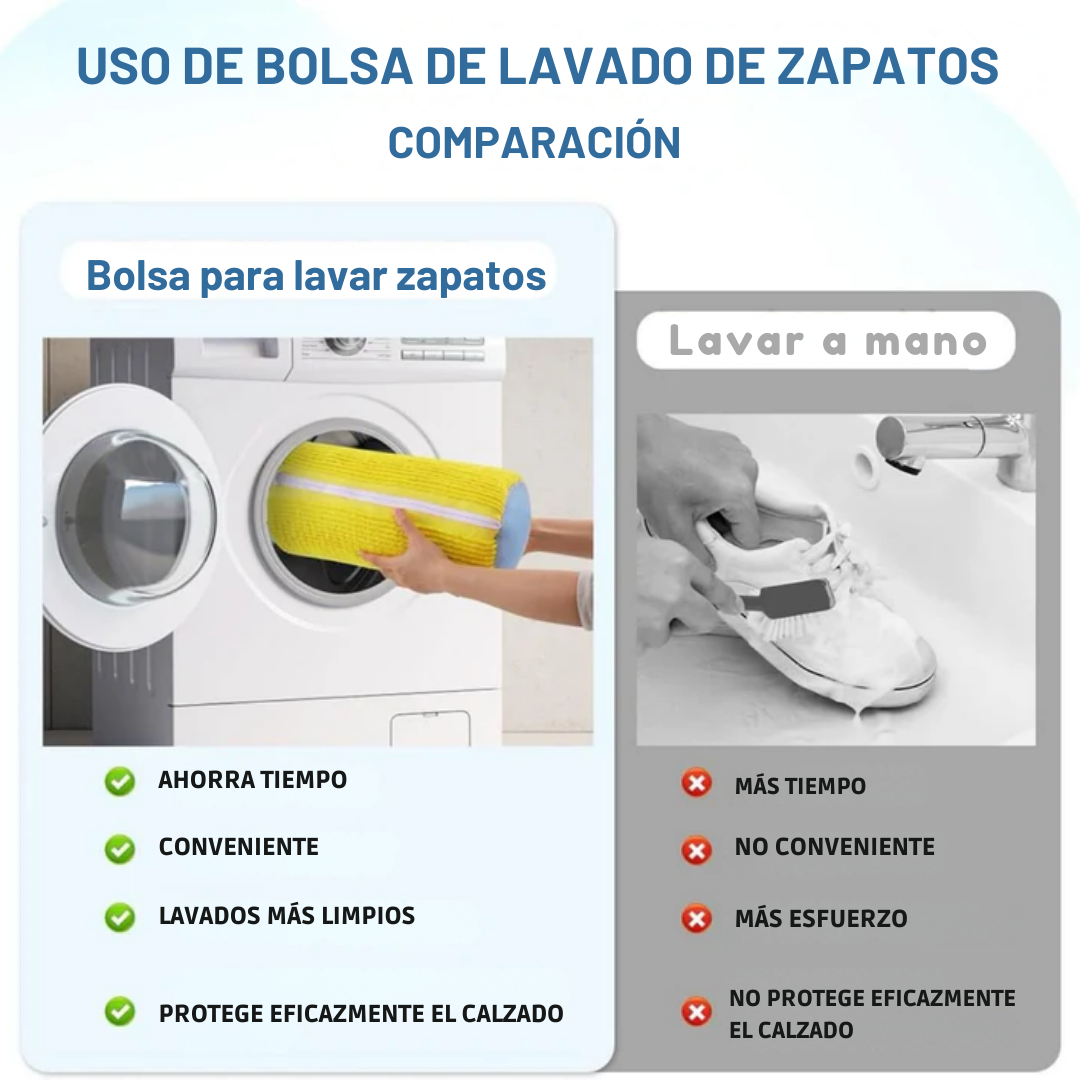 Bolsa protectora para calzado para tus zapatillas y lavadora®