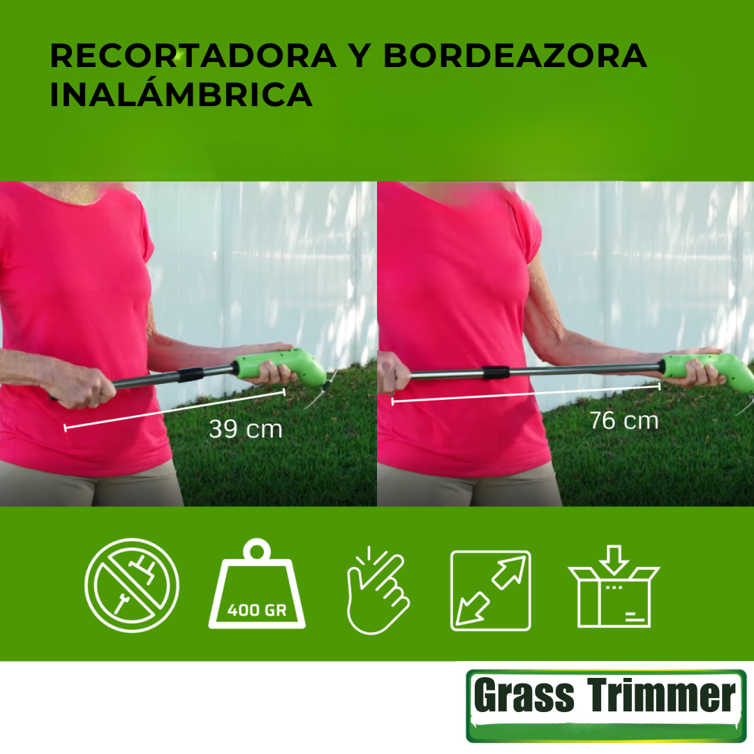 Recortadora y Perfiladora de Jardín Inalámbrica de Alta Precisión