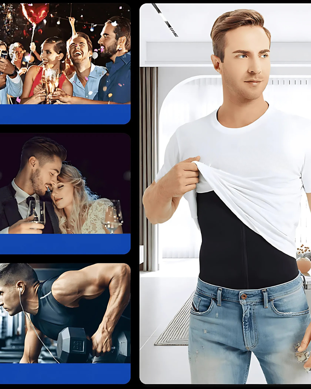 Camiseta con doble compresión para hombre®